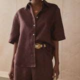 The Priya Shirt - Cinnamon