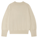 Exposed Raglan Crew Jumper - Macaroon