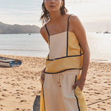 The Sian Top - Canary Stripe
