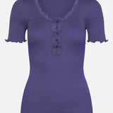 Beatha Button T-Shirt - Skipper Blue