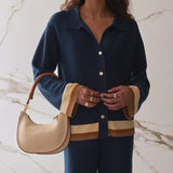 Abigail Knit Shirt - Atlantic Stripe