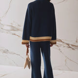 Florida Knit Trousers - Atlantic Stripe