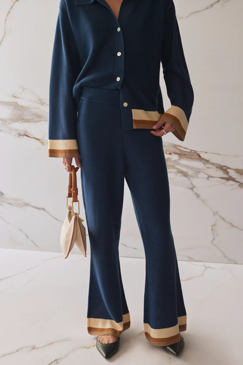 Ediit Florida Knit Trousers - Atlantic Stripe – Ediit