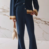 Florida Knit Trousers - Atlantic Stripe