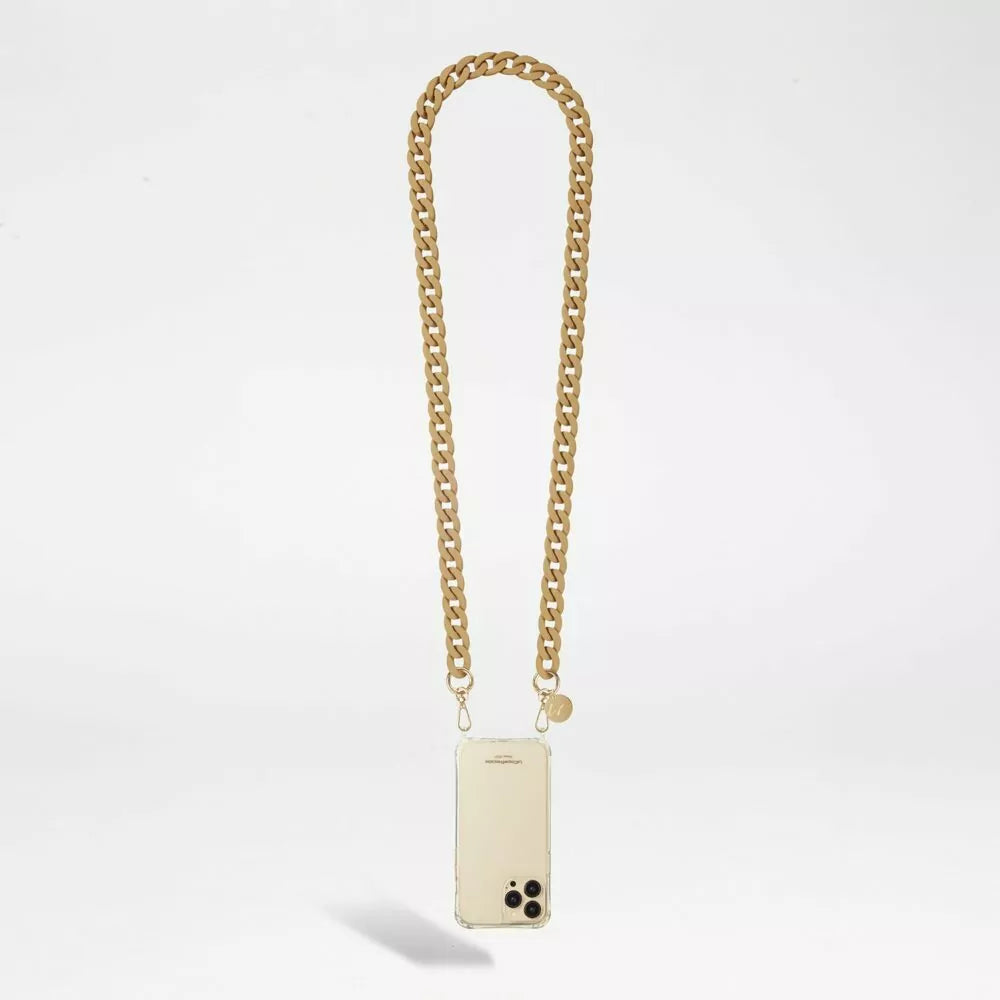 La Coque Francaise Sarah Phone Chain - Matte Beige