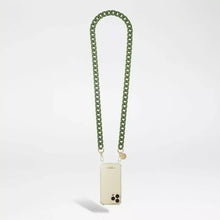 Load image into Gallery viewer, La Coque Francaise Sarah Phone Chain - Matte Fir Green
