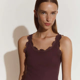 Babette Lace Top - Plum Perfect