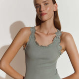 Babette Lace Top - Chinois Green
