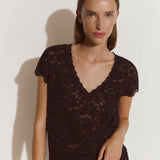 Delcia Capsleeve T-Shirt - Black
