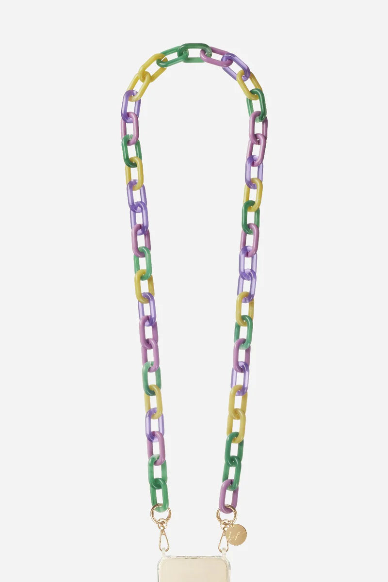 La Coque Francaise Blake Phone Chain - Purple/Green