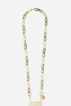 Load image into Gallery viewer, La Coque Francaise Riley Phone Chain - Green/Rose
