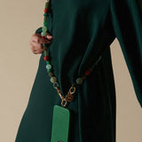 Paola Phone Chain - Green/Red