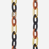 Daisy Phone Chain - Black/Camel