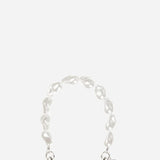Adele Short Phone Chain - White Pearl