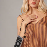 Lou Short Phone Chain - Black/Gold