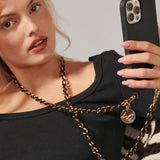 Sona Phone Chain - Black/Gold