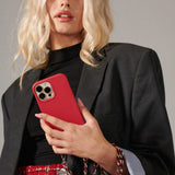 Sona Phone Chain - Red/Silver