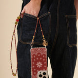 Iris Phone Chain - Brown Pearl