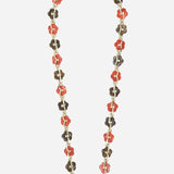 Cassy Flower Phone Chain - Brown/Orange