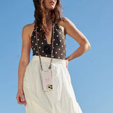Cali Phone Chain - Black/Pink