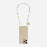 Melia Short Phone Chain - White