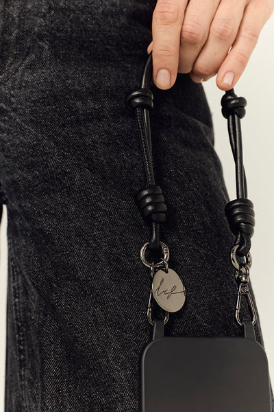 Nolan Short Phone Chain - Black