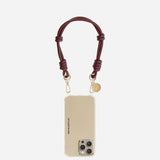 Nolan Short Phone Chain - Burgundy