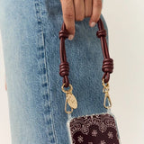 Nolan Short Phone Chain - Burgundy