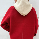 Fallon Hood Jacket - Deep Red