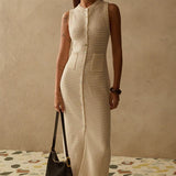 The Kamila Knit Dress - Dove
