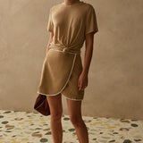 The Demi Skirt - Tan