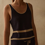 The Cali Knit Top - Caribbean