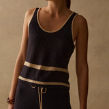 The Cali Knit Top - Caribbean