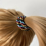 Mix Hairband - Light Blue/Bordeaux
