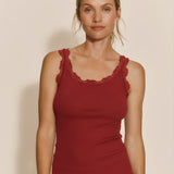 RWBabette U-Neck Lace Top - Karanda Red