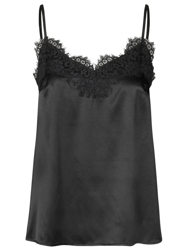 Rosemunde Shiny Camisole - Black