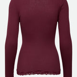 RWBabette V-neck Lace Cardigan - Windsor Wine