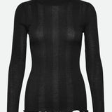 RWBay L/S High Neck T-shirt - Black