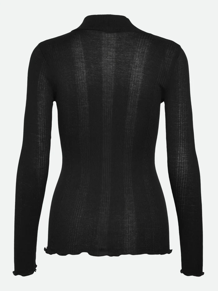 RWBay L/S High Neck T-shirt - Black