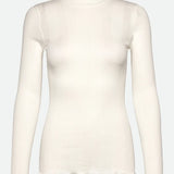 RWBay L/S High Neck T-shirt - New White