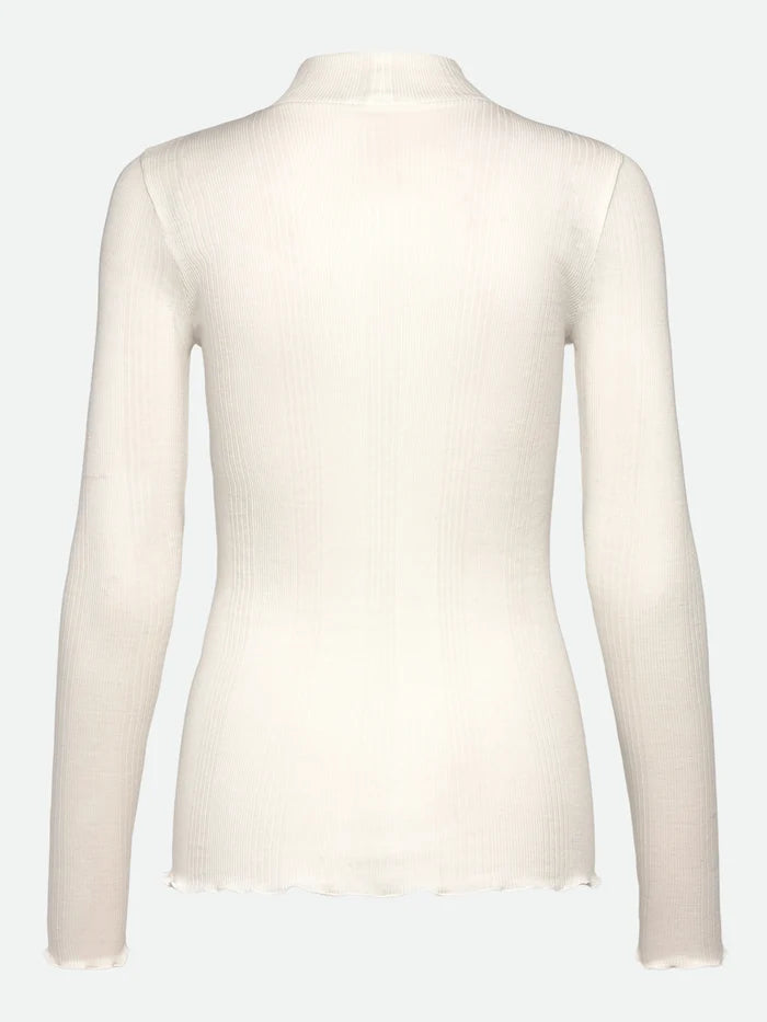 RWBay L/S High Neck T-shirt - New White