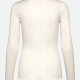 RWBay L/S High Neck T-shirt - New White