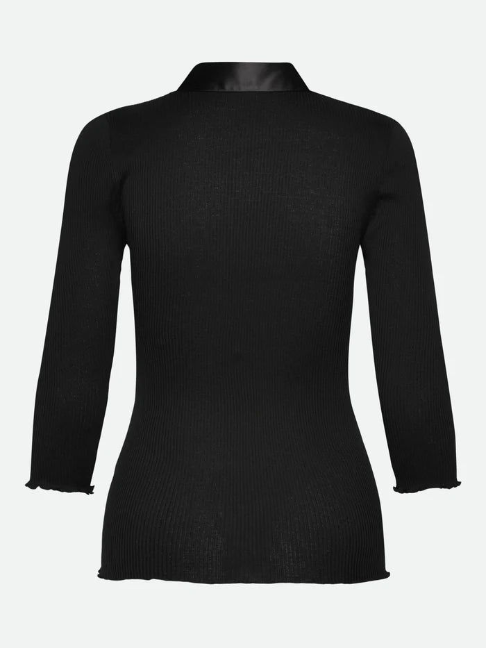 RWBeatha 3/4 Sleeve Polo T-shirt - Black