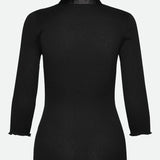 RWBeatha 3/4 Sleeve Polo T-shirt - Black