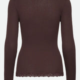 RWBabette V-neck Lace Cardigan - Mole