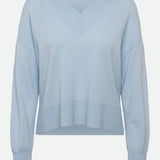 RWLaica Cashmere V-neck Jumper - Clear Sky