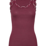RWBabette U-neck Lace Top - Windsor Wine