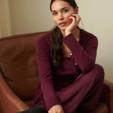RWBabette U-neck Lace Top - Windsor Wine