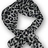 Leopard Scarf - Grey
