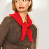 Nina Triangle Scarf - Red